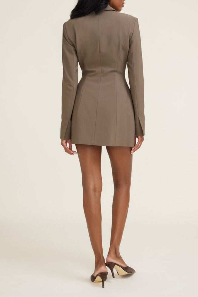 Hailee Blazer Romper Mini Dress