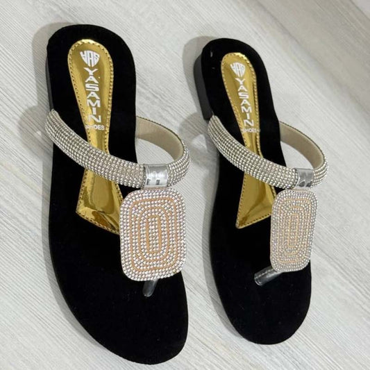 Rhinestone Sparkle Flat Flip Flops