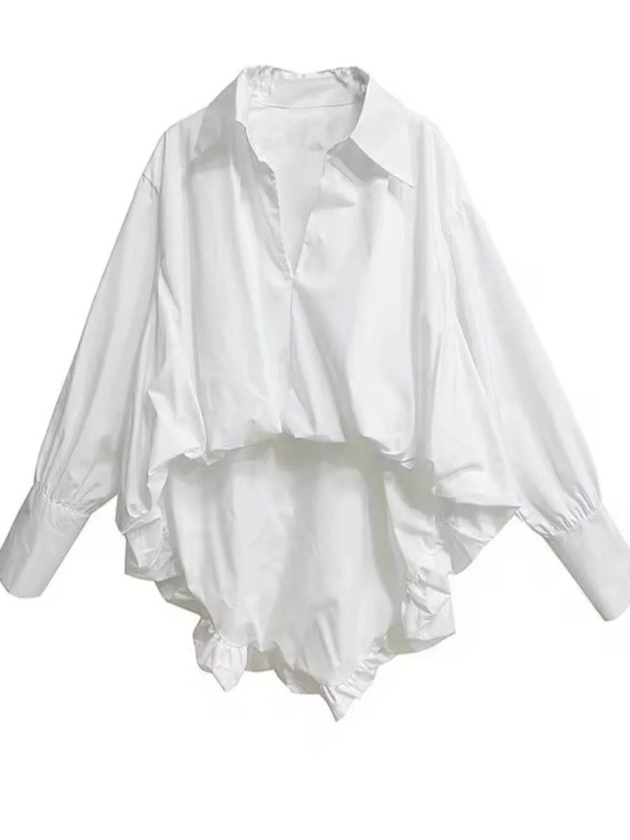 Solid Color Shirt Top