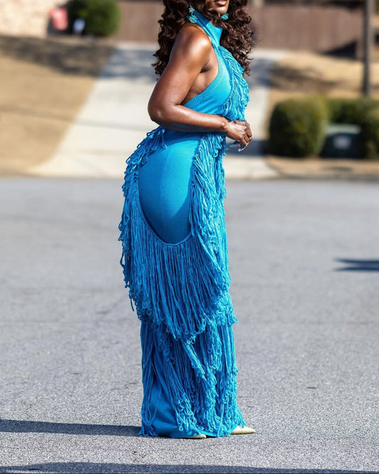 Tassel Knit Gown