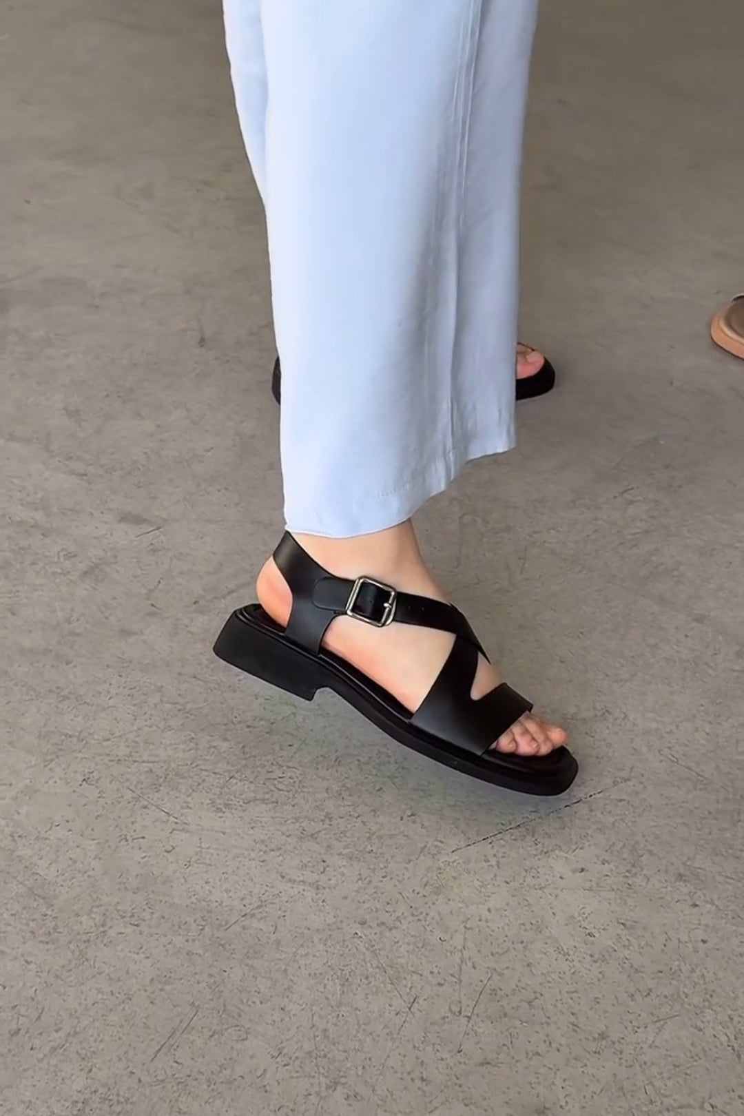 Astra Cross-Strap Comfort Sandals