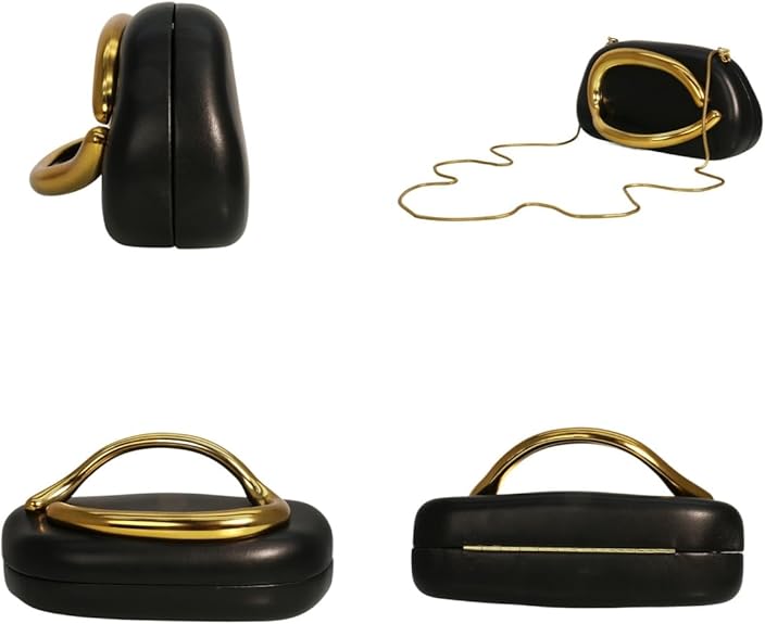 Trendy PU Leather Evening Clutch Chic Decor Handle