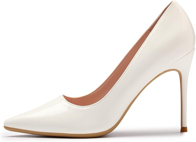 High Heels, Womens Pointed Toe Slip on Stilettos Basic Shoes