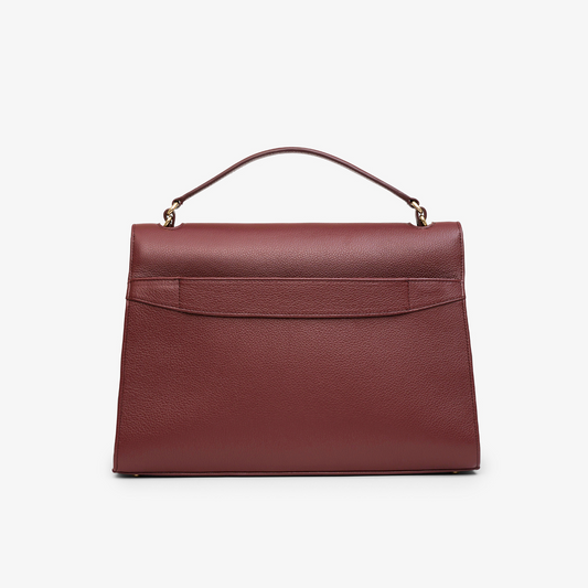 Signature Briefcase - Burgundy/Gold