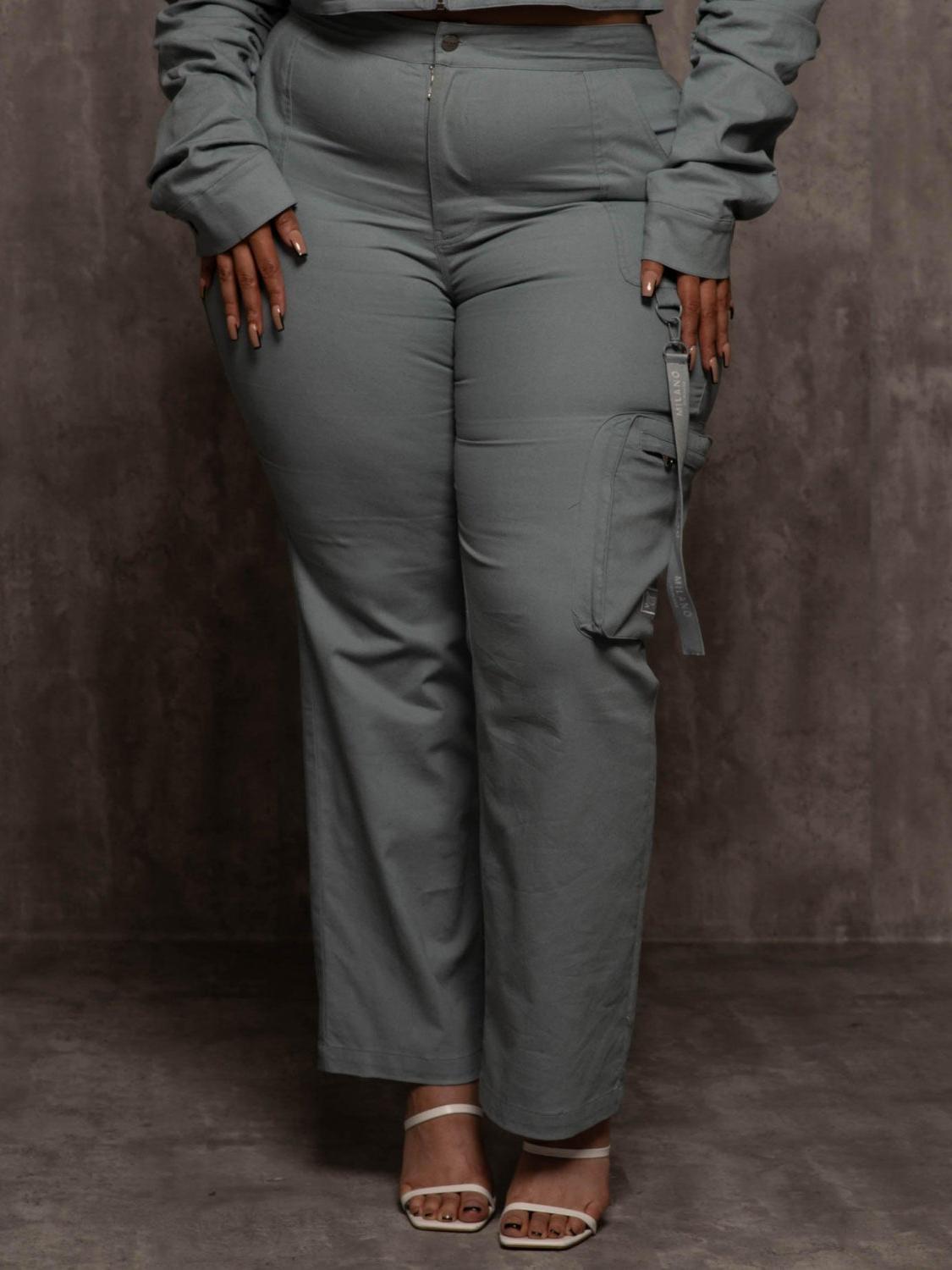 Cropped Utility Jacket & Pants Set