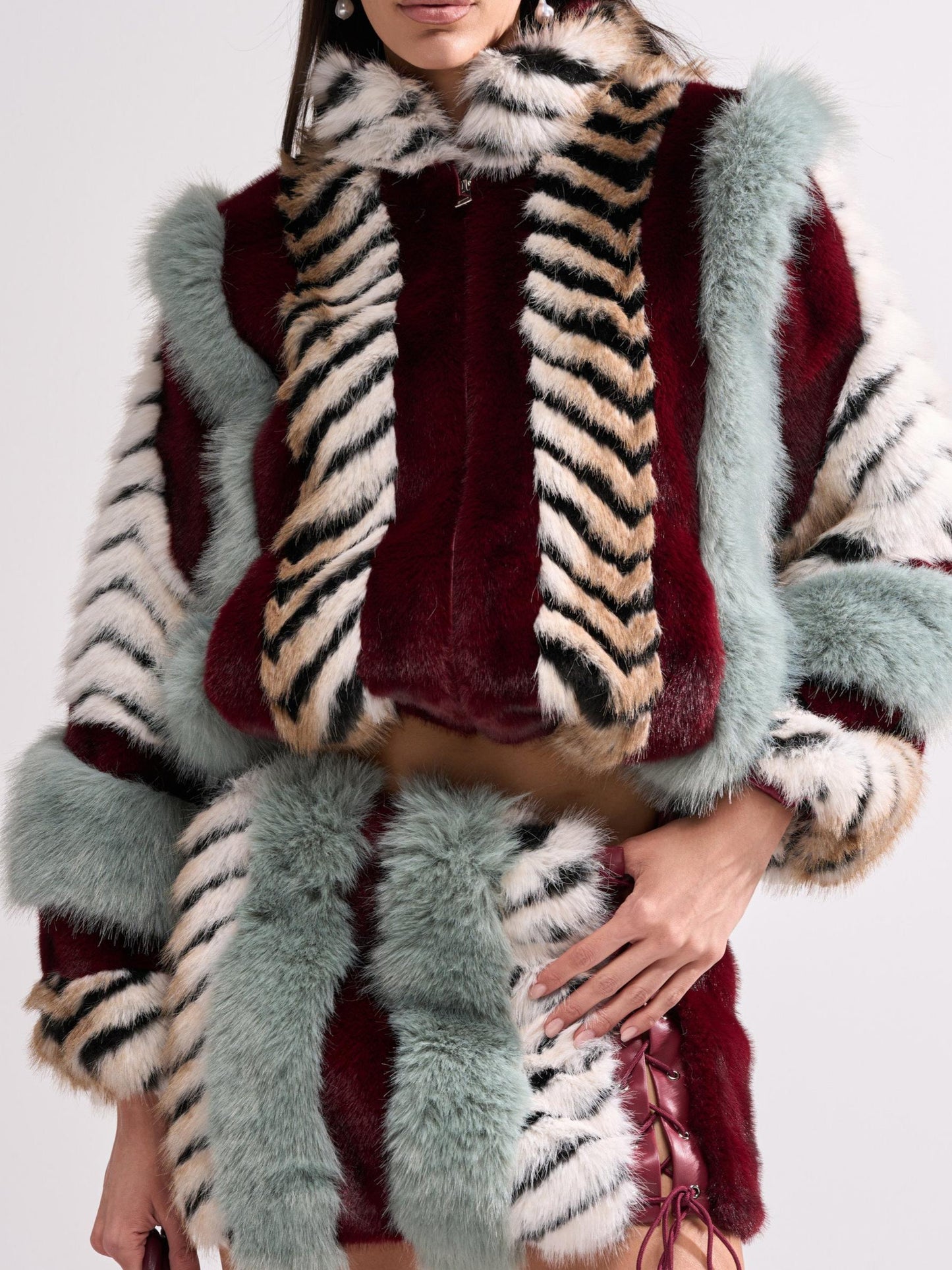 Have It All Paneled Fur Coat