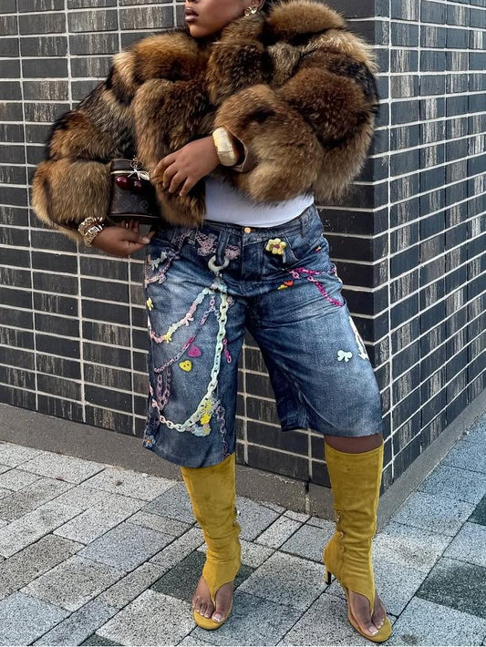 Super Hot Winter Women Luxury Thick Faux Fur Coat