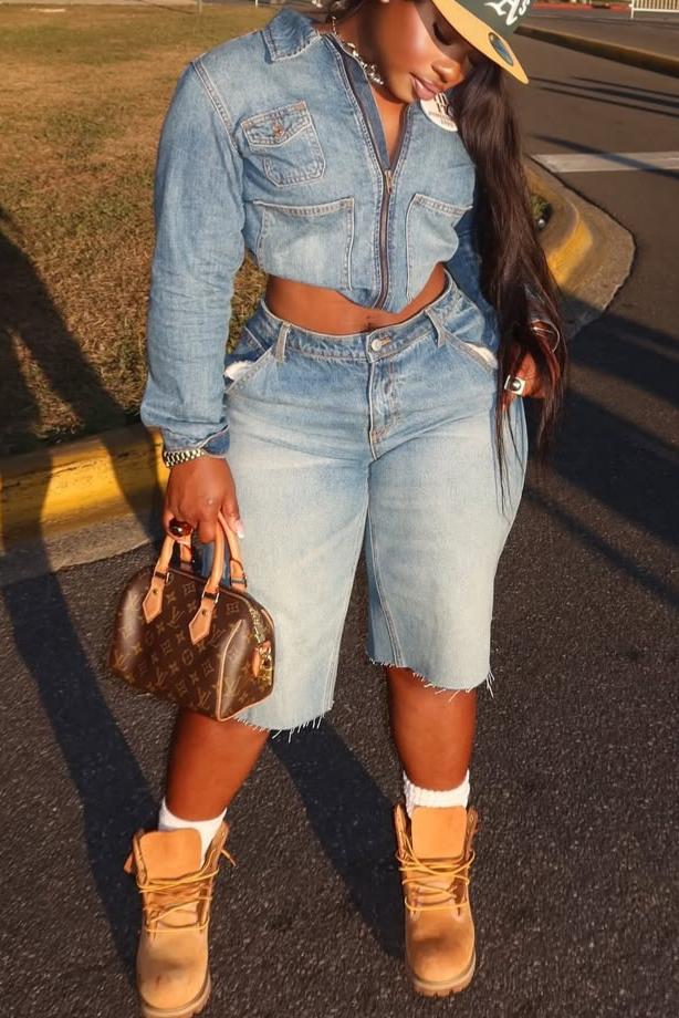 Women’s Denim Utility Jacket