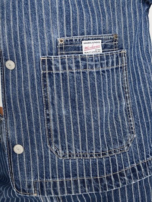 Cropped Jean Chore Jacket