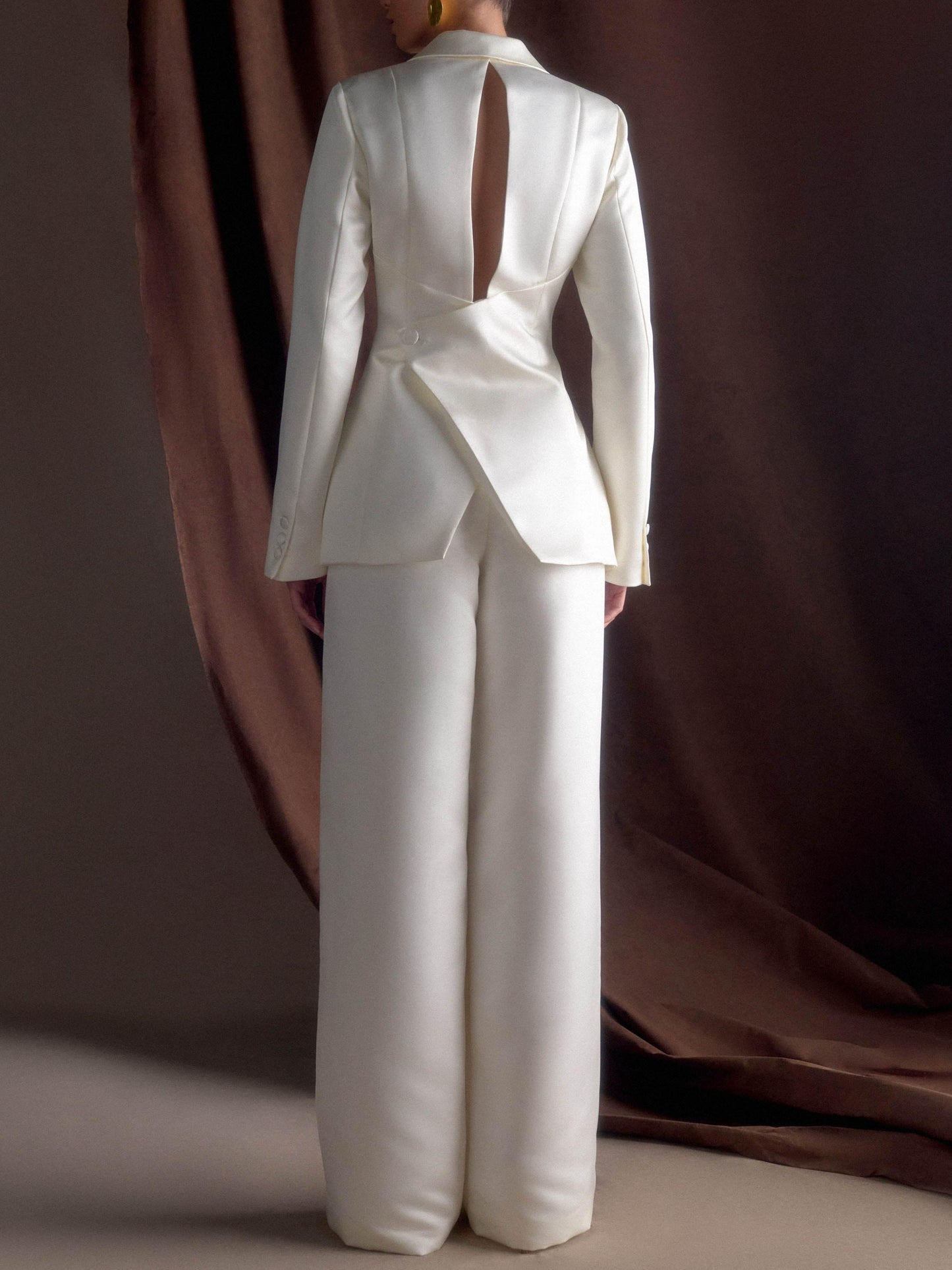 Tailored Satin Blazer