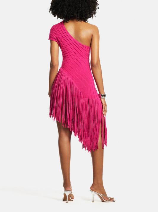 Lea Knit Fringe Dress