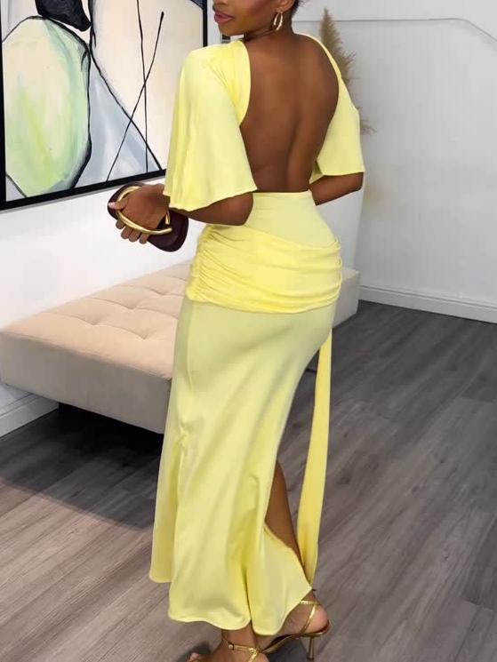 Kendra Yellow Dress