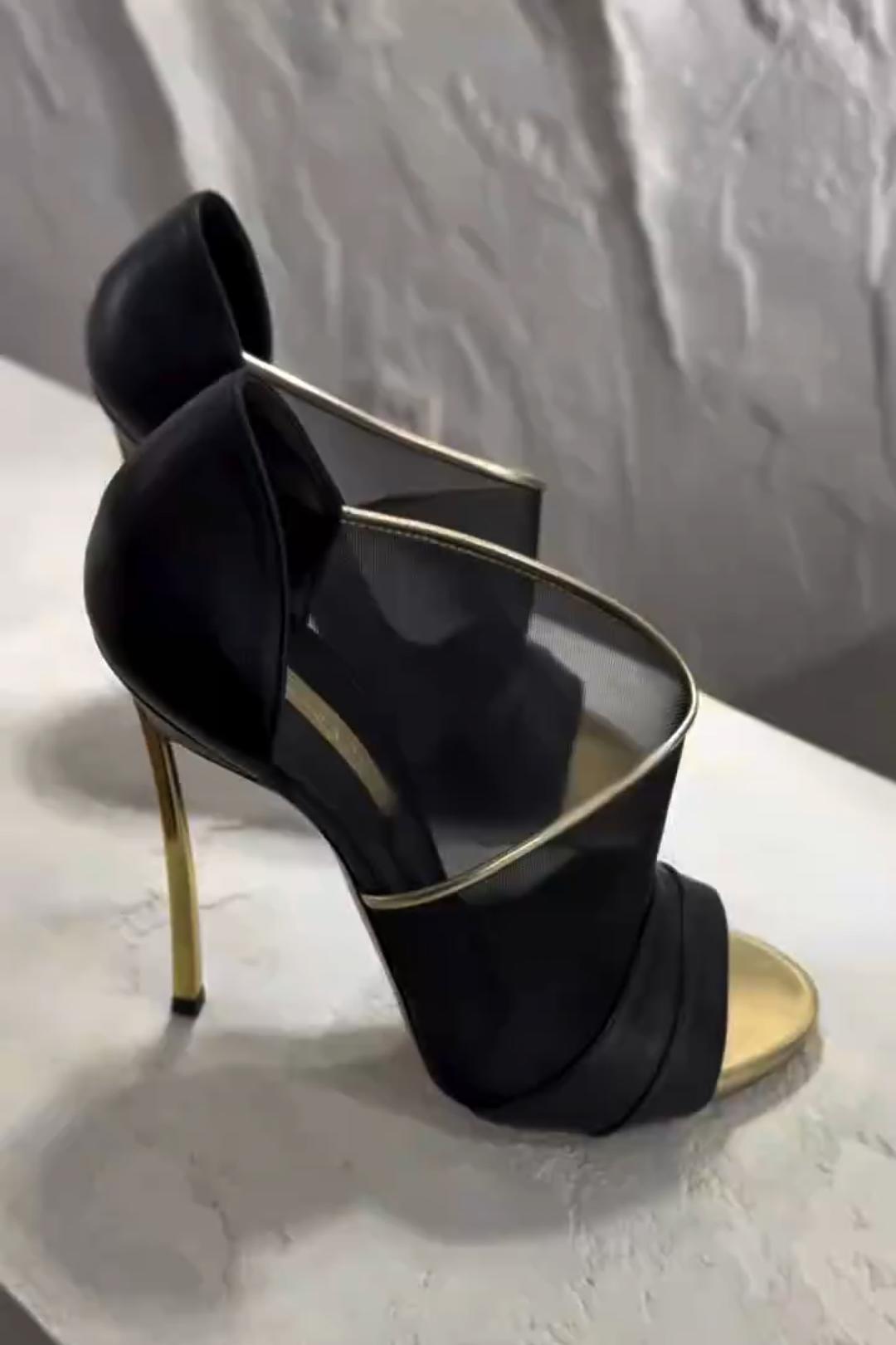 Mesh Stiletto Heels