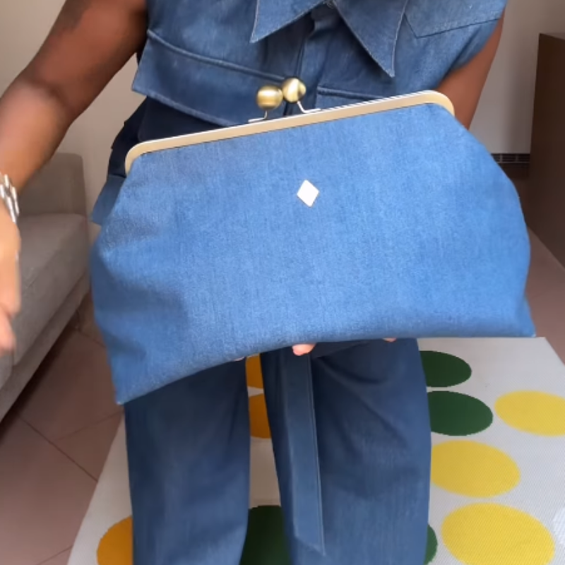 Denim Clutch