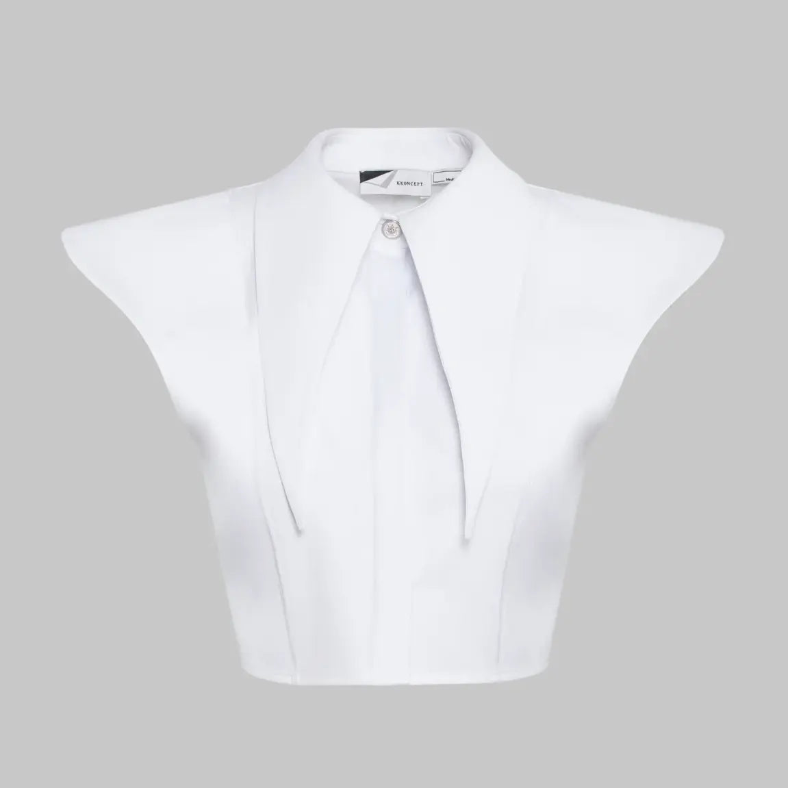 White Long Collar Shirt