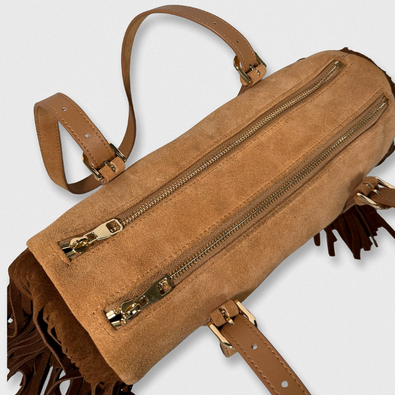 Women's Suede Side Tassel Bag