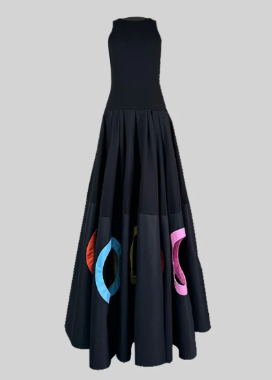 The Dazzle Maxi Black Dress