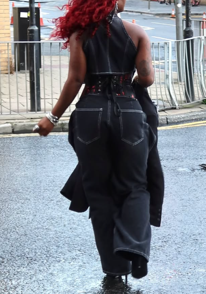 Pop Irregular Denim 2pc Set