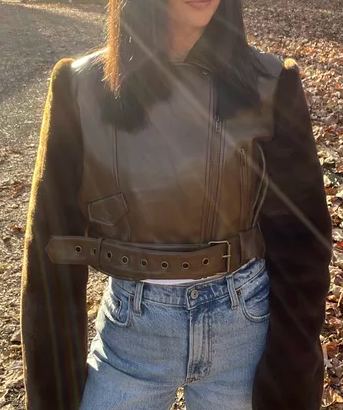 Fab Faux Fur Leather Jacket