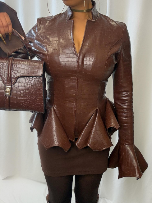 Fab Stylish PU Jacket