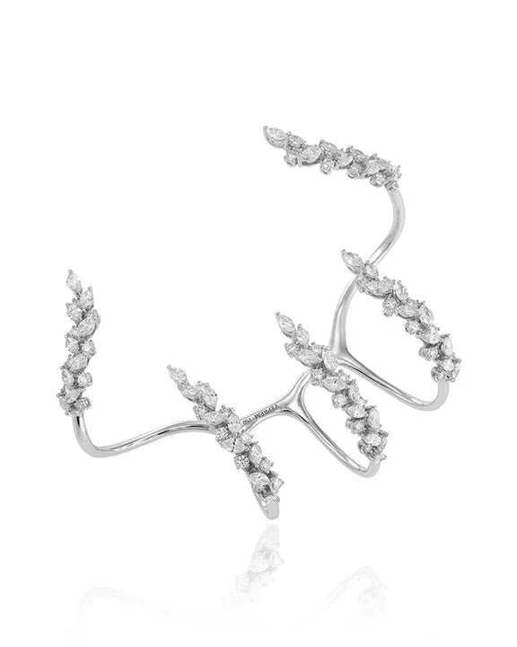 Zircon Claw Design Open Jewelry Bracelet Hand Decoration