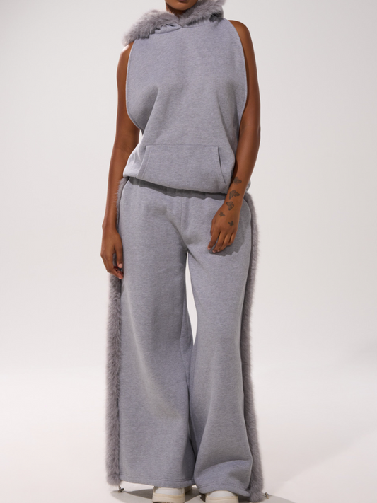 Plush Backless Sweat Set