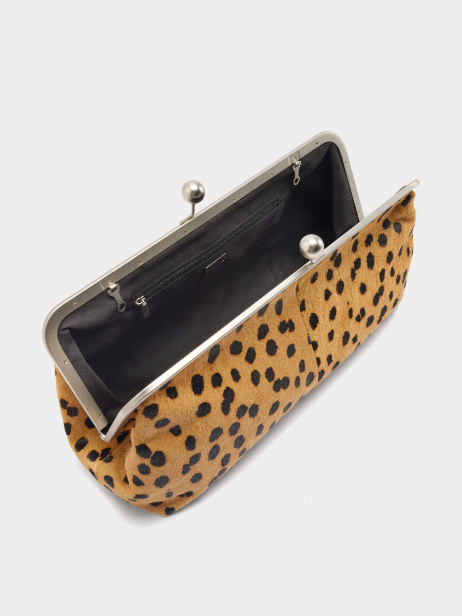 Fur And Animal Print Bag