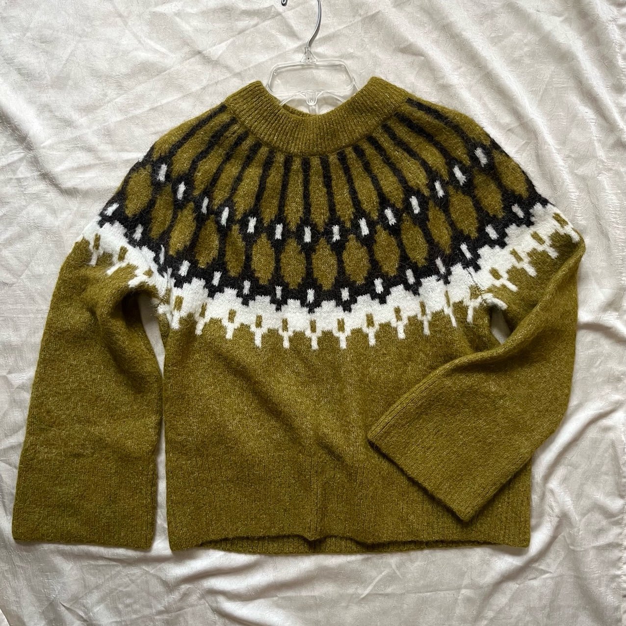 Beth Oversized Fair Isle Turtleneck Sweater