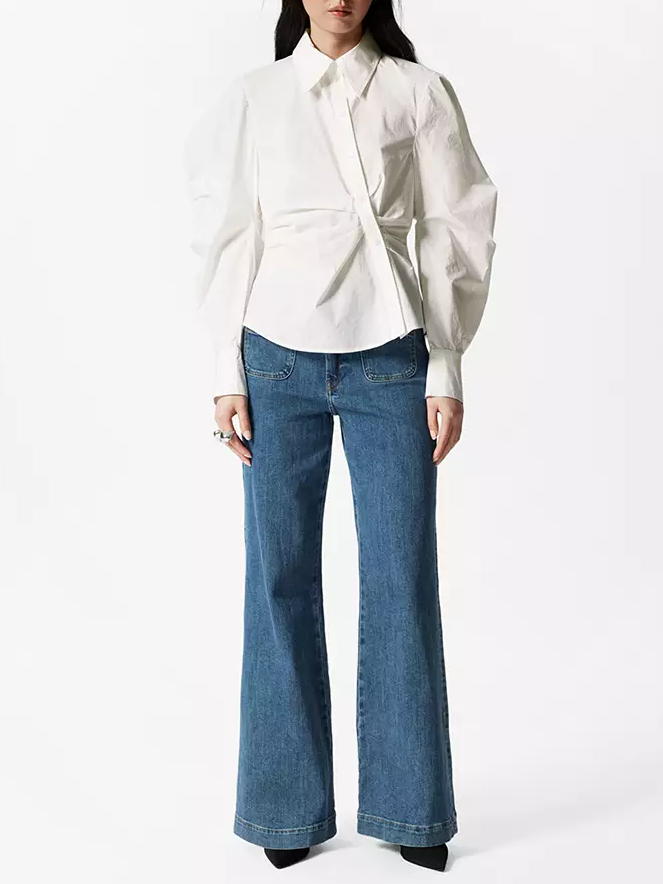 Asymmetrical Cotton Shirt