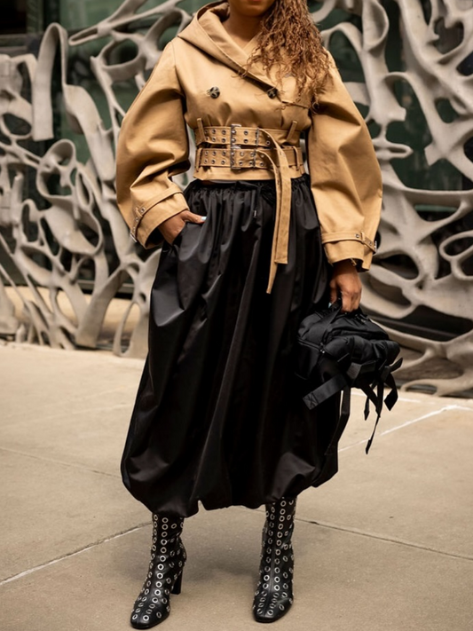 Chill Double Belted Hooded Jacket