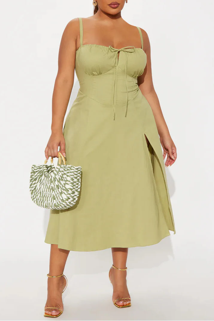 Juniper Midi Dress - Olive