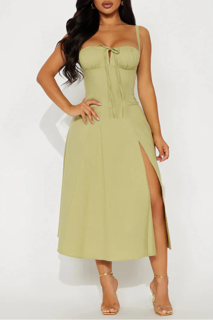 Juniper Midi Dress - Olive