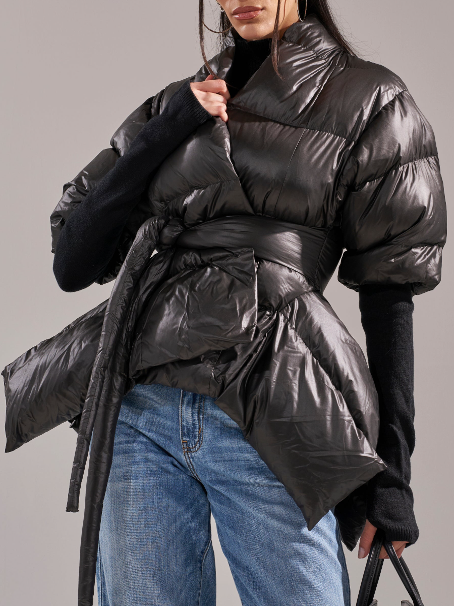 Waist-tied Down Jacket