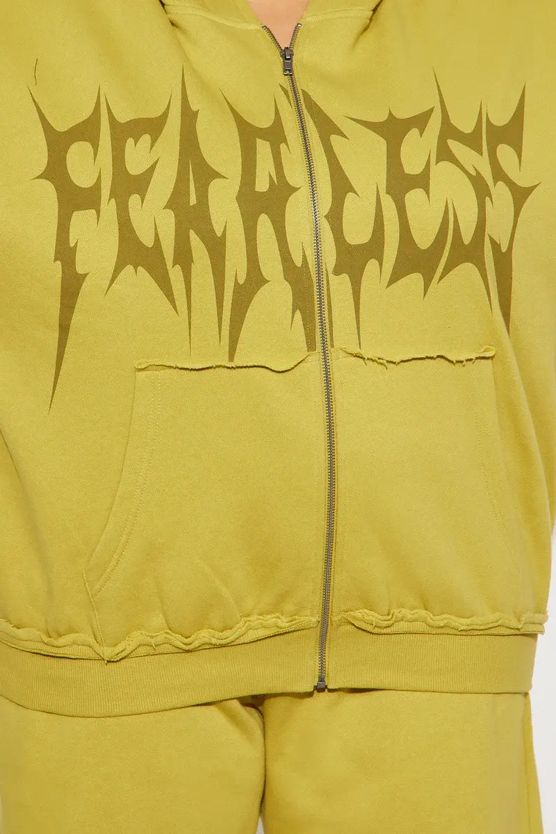 Fearless Heat Fleece Pant Set - Green