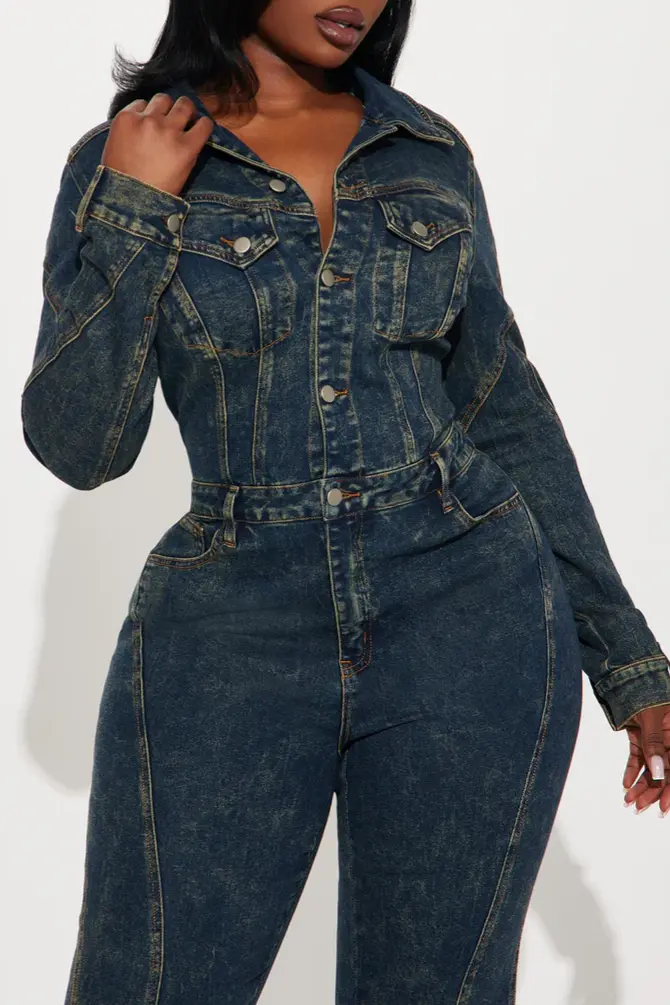 Downtown Vibe Denim Jumpsuit