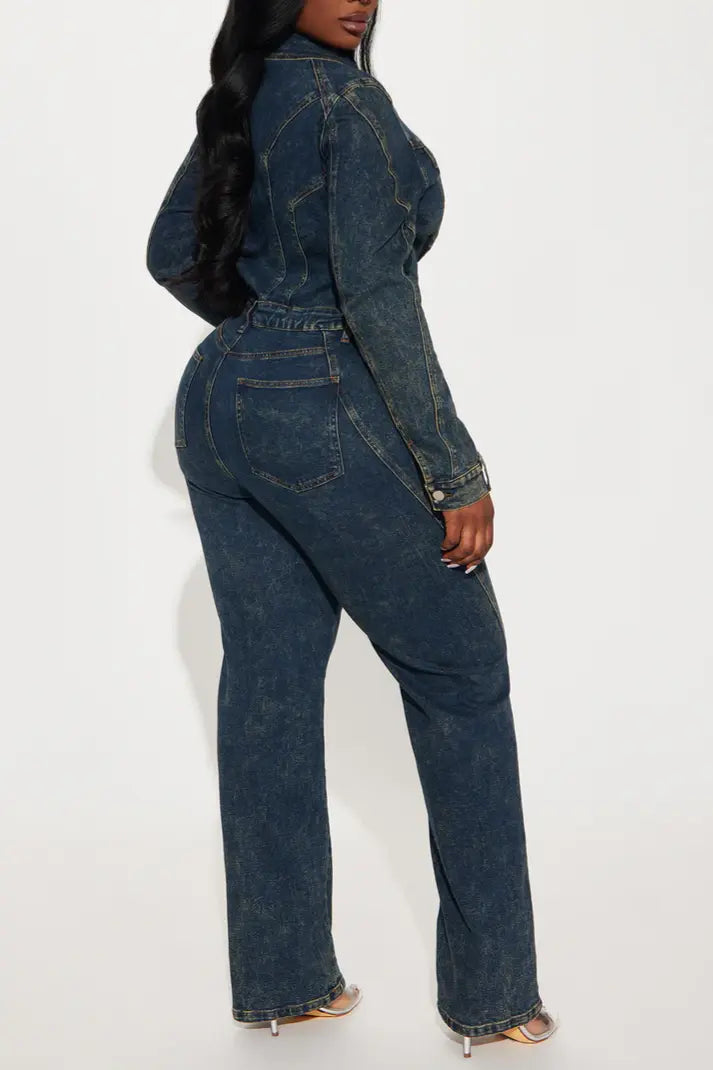 Downtown Vibe Denim Jumpsuit