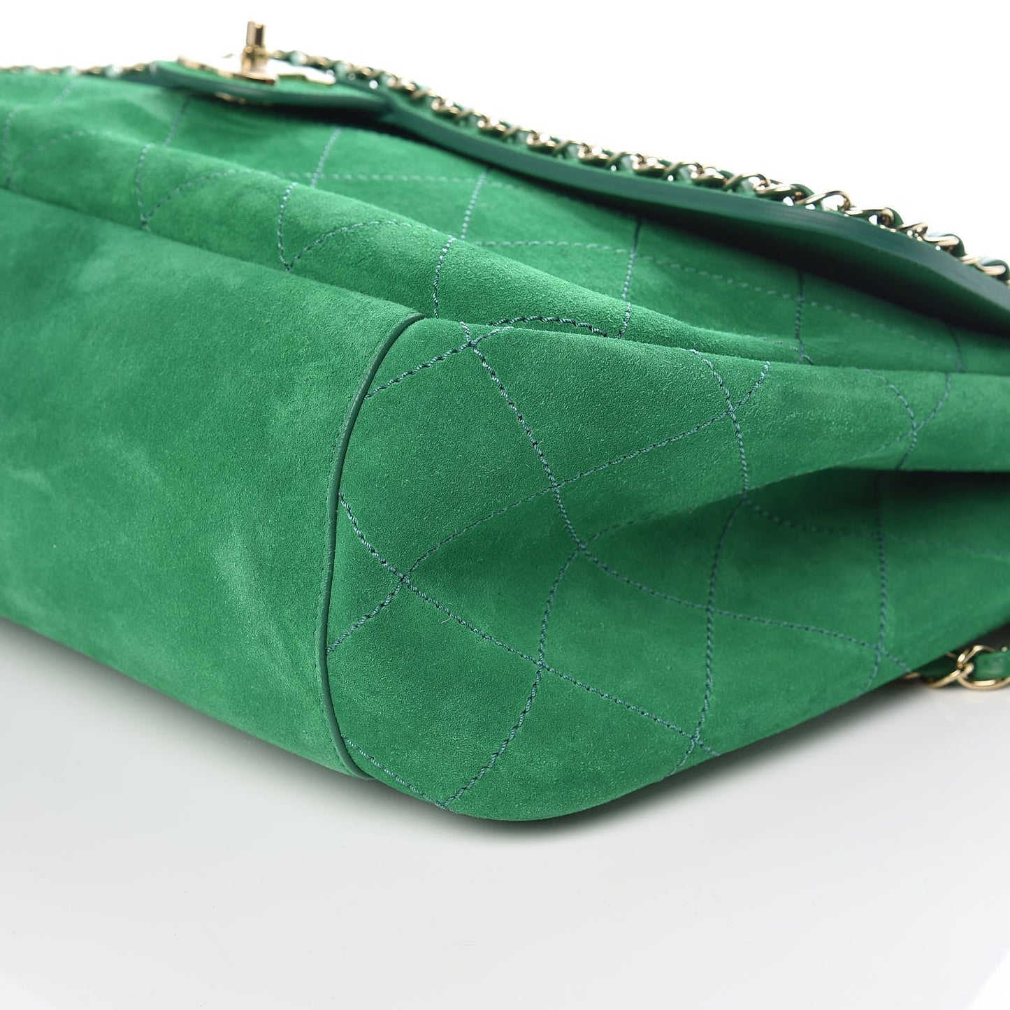 Double-C Suede XXL Classic Flap Bag
