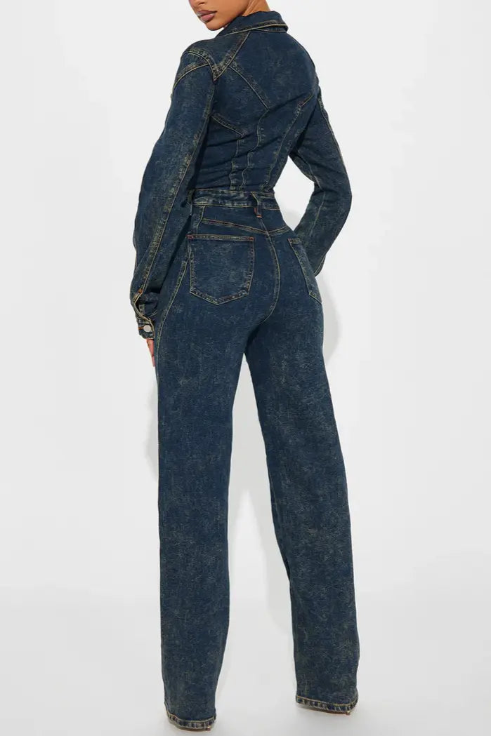 Downtown Vibe Denim Jumpsuit