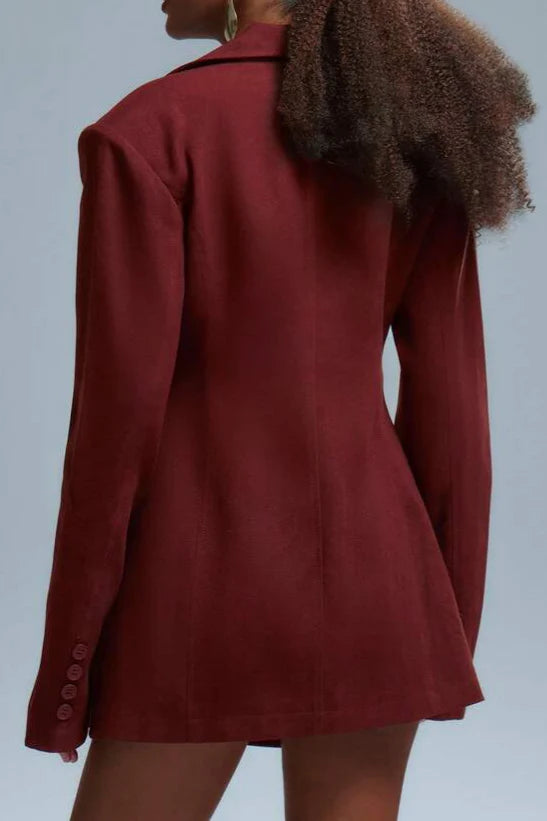 Oversized Structured Blazer Dress