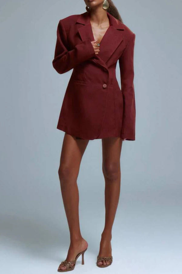 Oversized Structured Blazer Dress