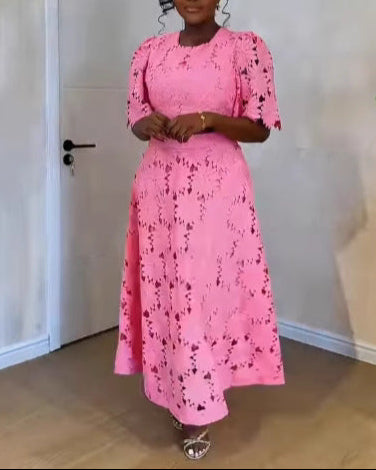 Hollow Top Fashion Casual Suit Two Piece Set