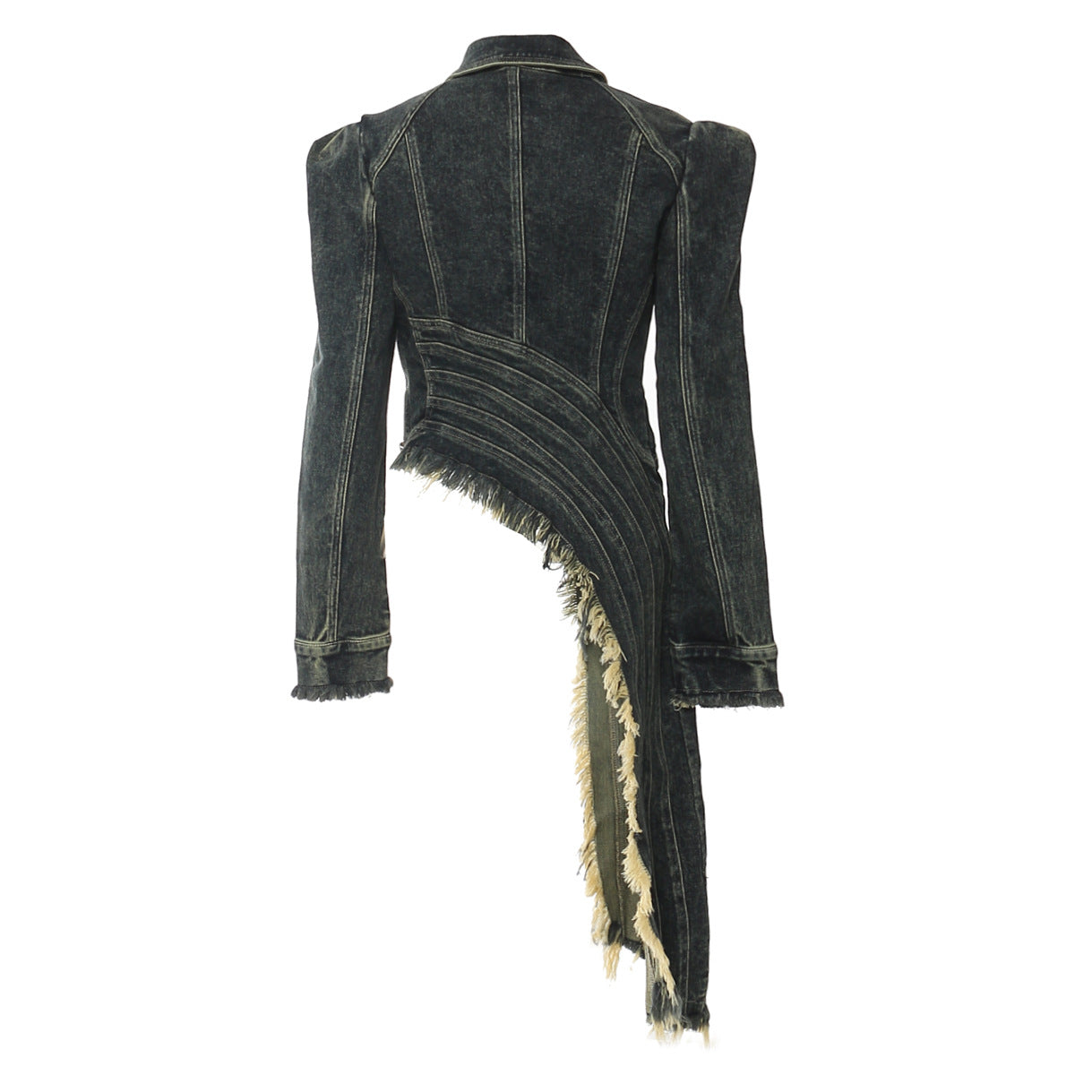 Irregular Design Denim Top