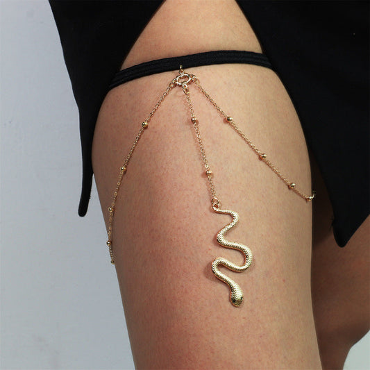 Chic Serpentine Thigh Chain