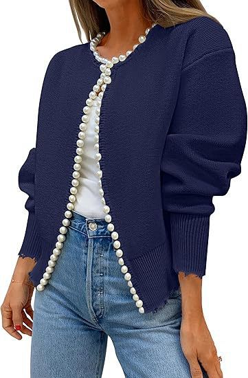Elegant Pearl Cardigan