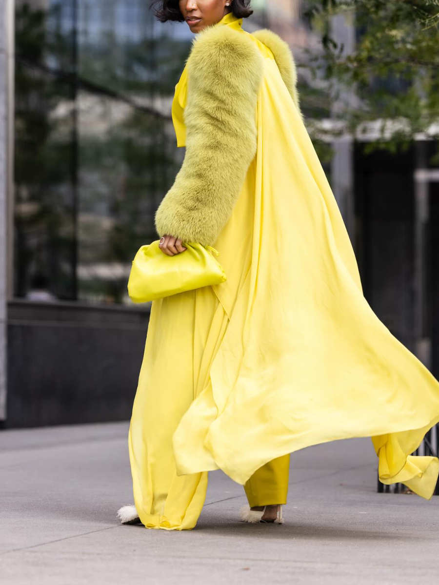 Plush Sleeve Short Coat