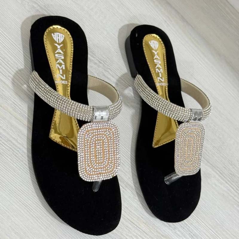 Rhinestone Sparkle Flat Flip Flops