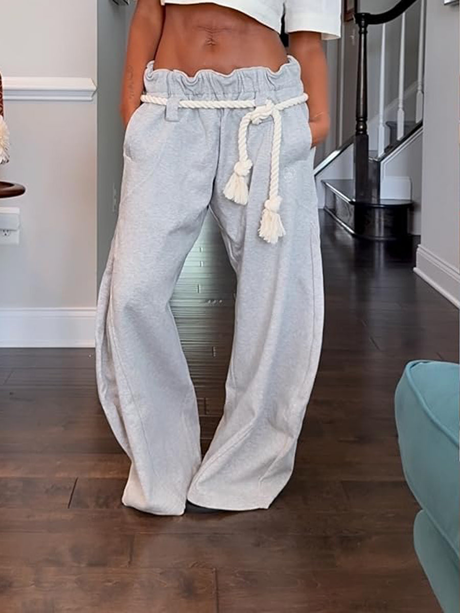 Loose Casual Sweatpants Straight Machete Pants