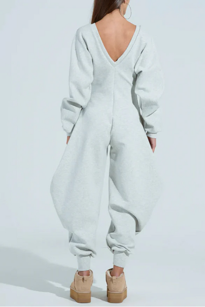 Comfy Cozy Sweatshirt Jumpsuit