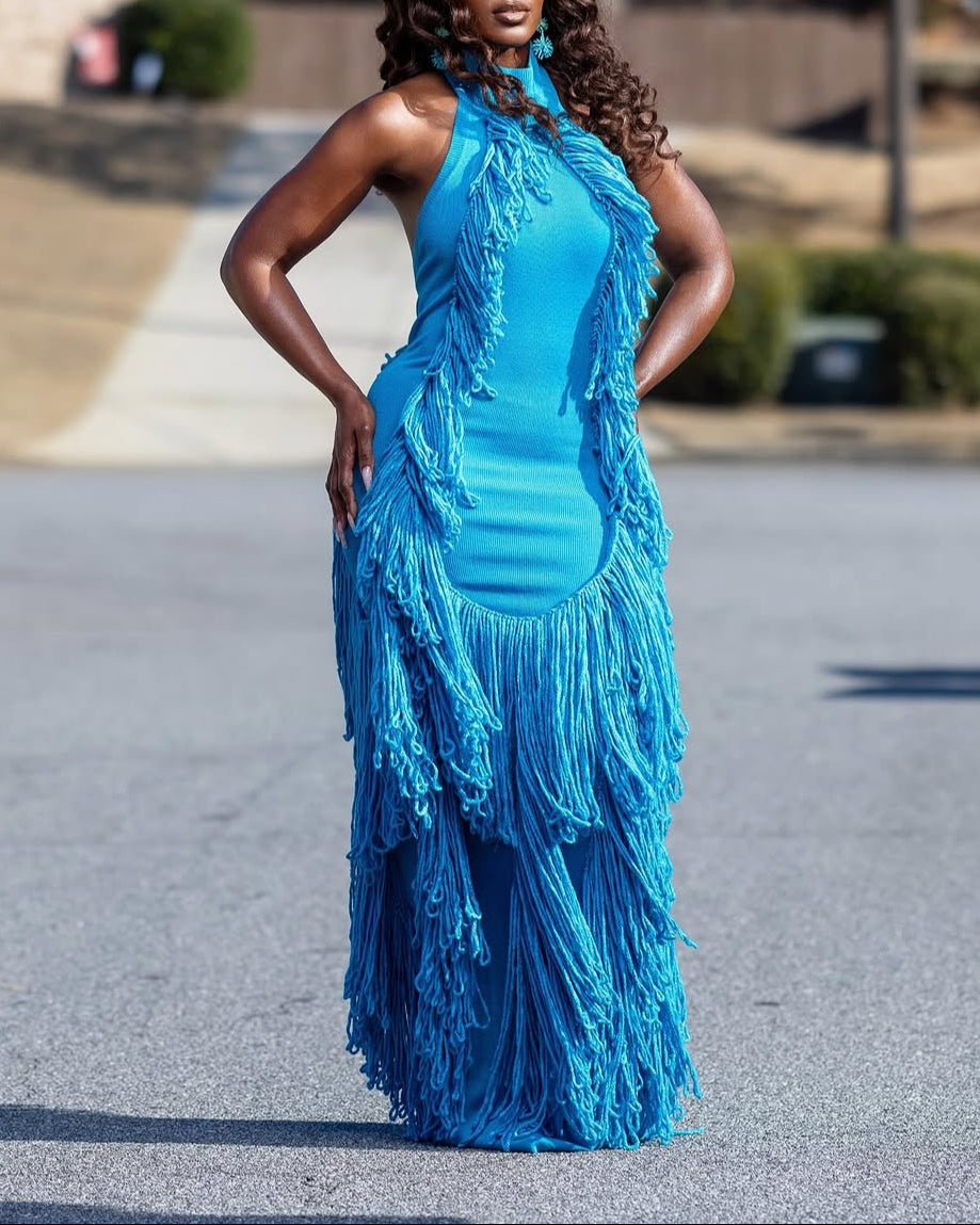Tassel Knit Gown