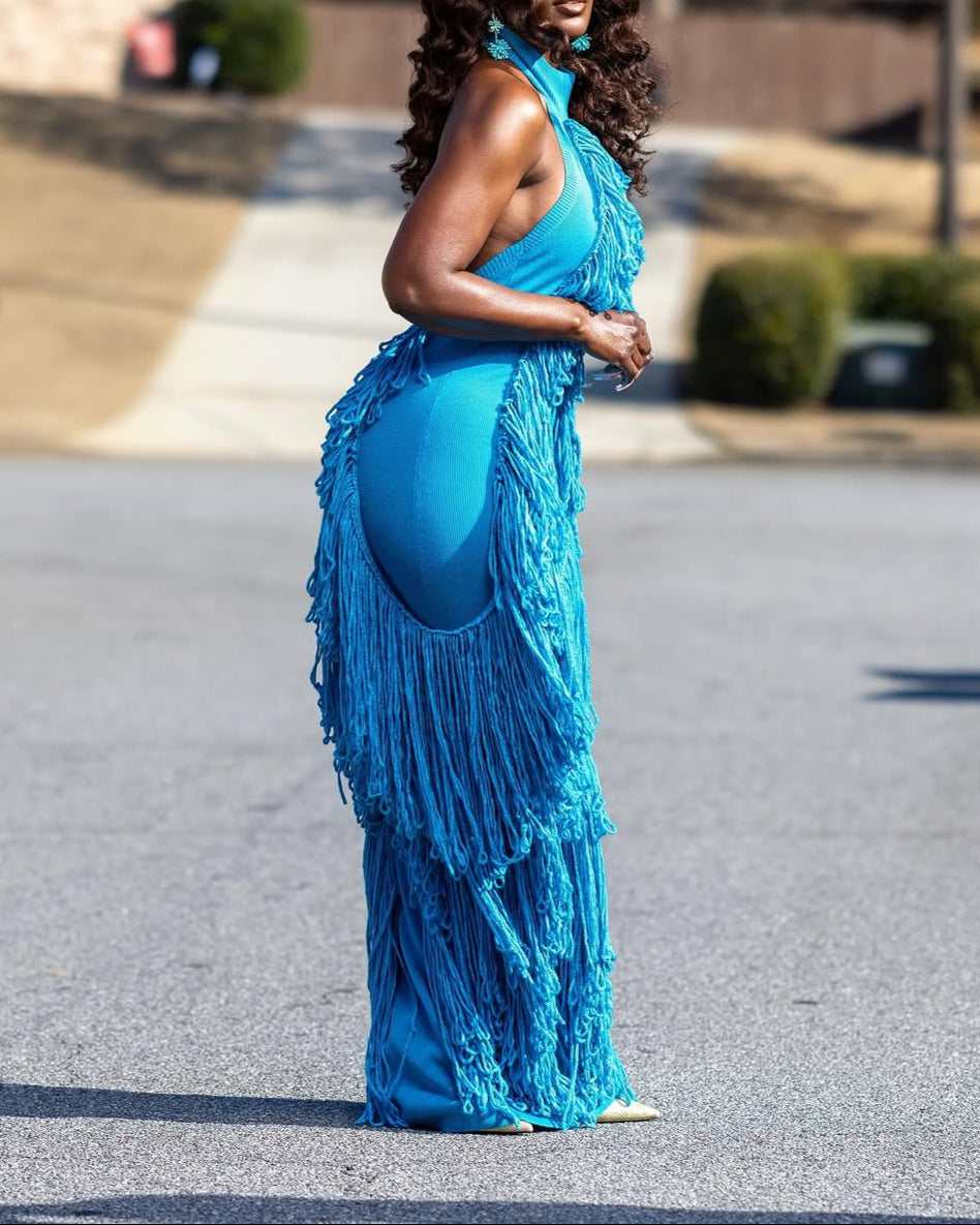Tassel Knit Gown